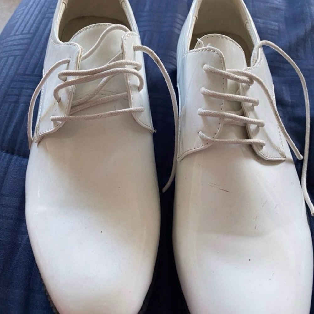 Primavera Couture White Men's Oxfords